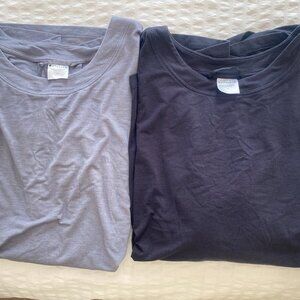 Athleta With Ease Tees - Bundle of Two - Black and Gray - Size Medium M